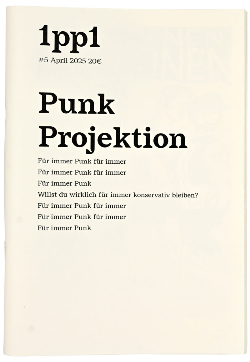 Magazin #5 Punk Projektion